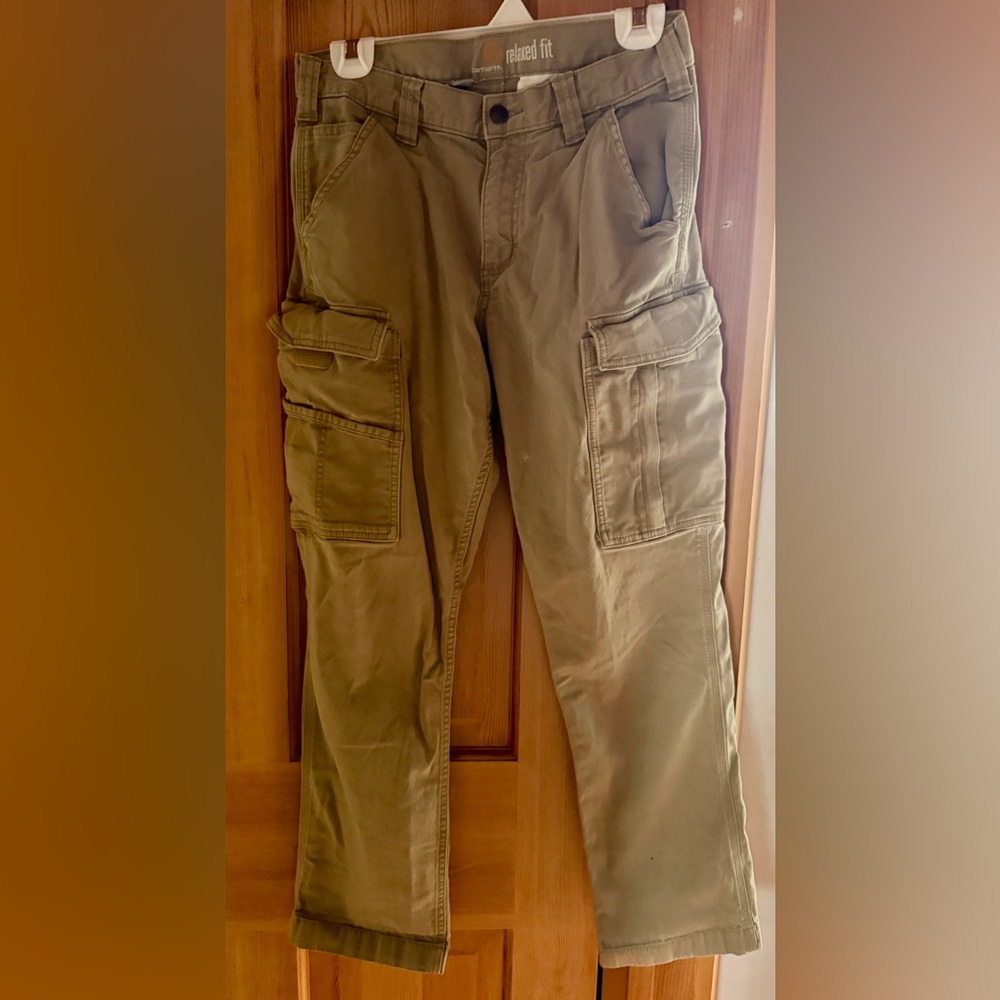 Carhartt Relaxed Fit 30x30 Men's Tan Cargo Pants
